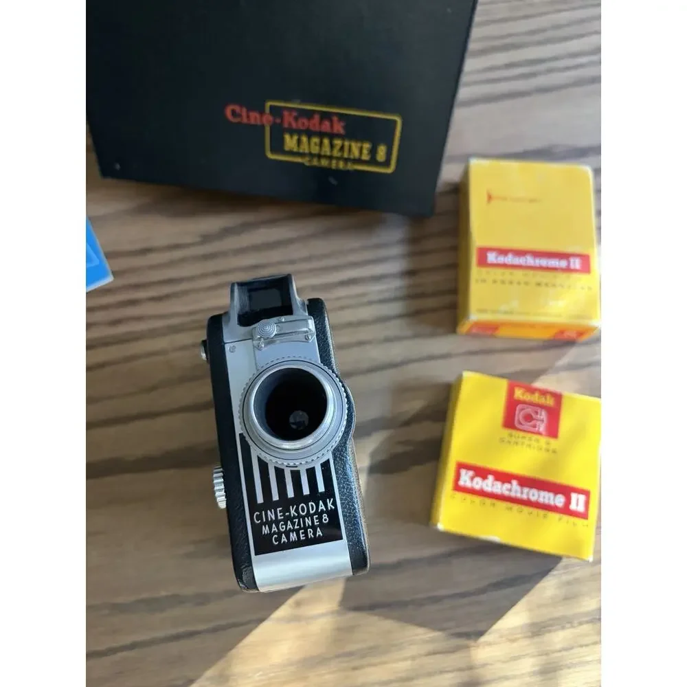 Vintage Cine-Kodak Magazine 8 Camera in Box with Film Vintage Movie Camera